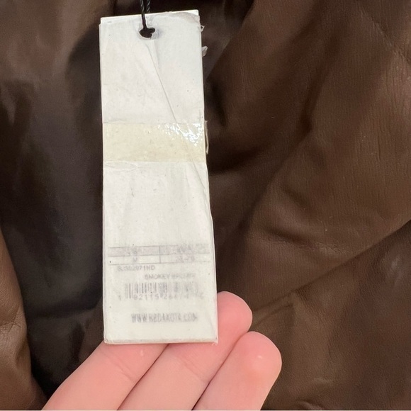 NWT BB Dakota Faux Leather Jacket w/ Zipper & Asymmetrical Collar - Picture 9 of 10